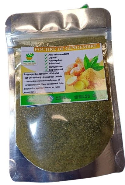 PP56 - POUDRE DE GINGEMBRE Naturel – Bien-Être & Équilibre au Quotidien