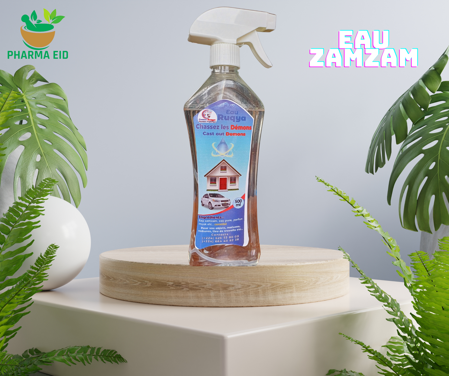 Chassez les démons – Spray coranique pour la purification spirituelle des espaces